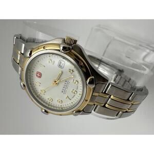 Wenger S.A.K. Design Women’s 32mm Two Tone Watch Swiss Made 100M New Battery